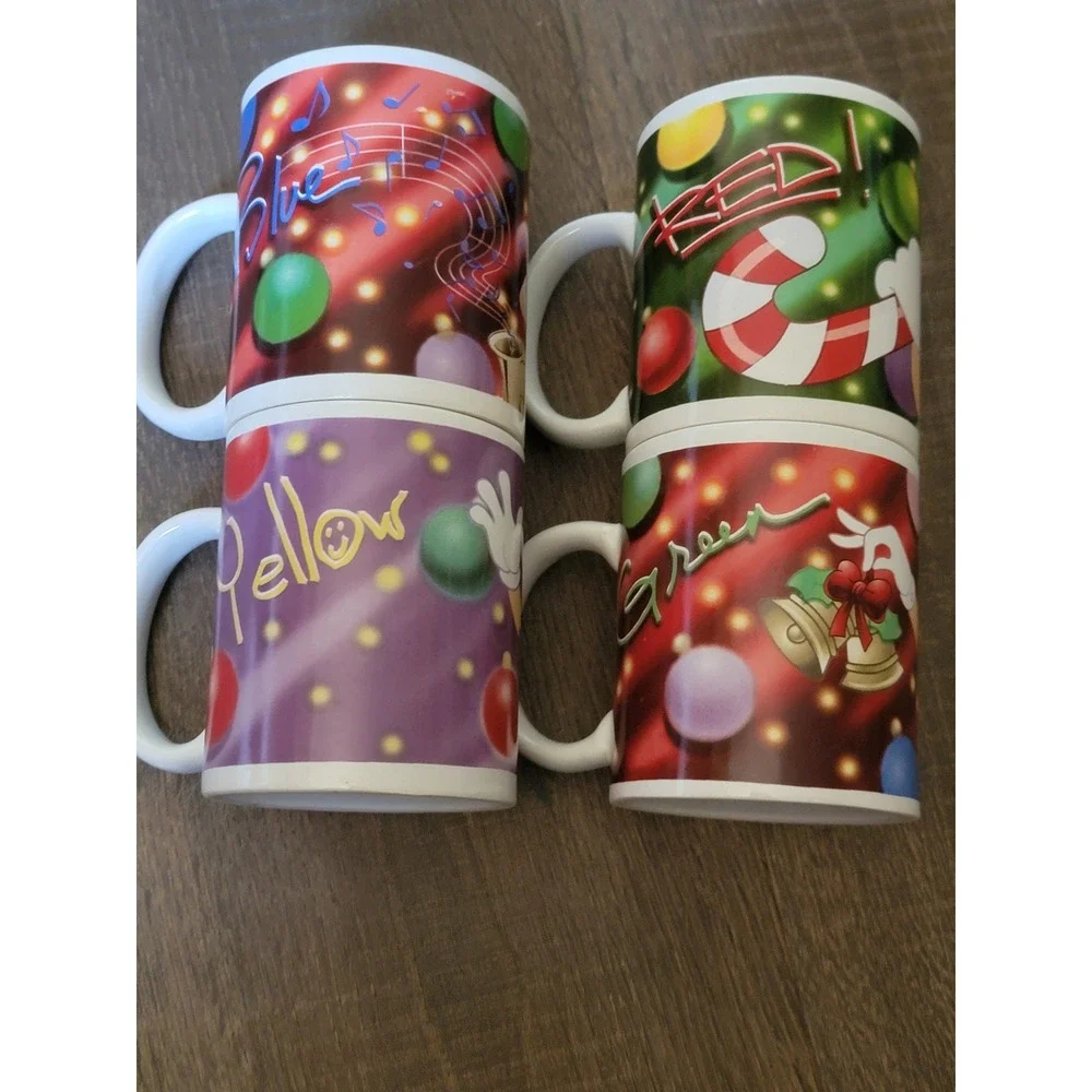 Galerie M&M's‎ Christmas Coffee Mugs Set of 4 Holiday Candy Character